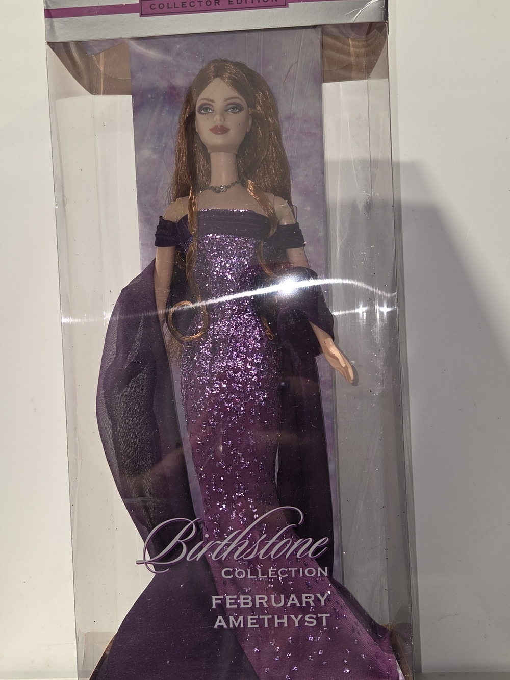 Barbie February Amethyst Doll - Purple and Gold Accents